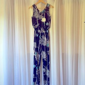 Tori Richard - A Fine Vintage Brenda Jumpsuit - XSmall - Navy
